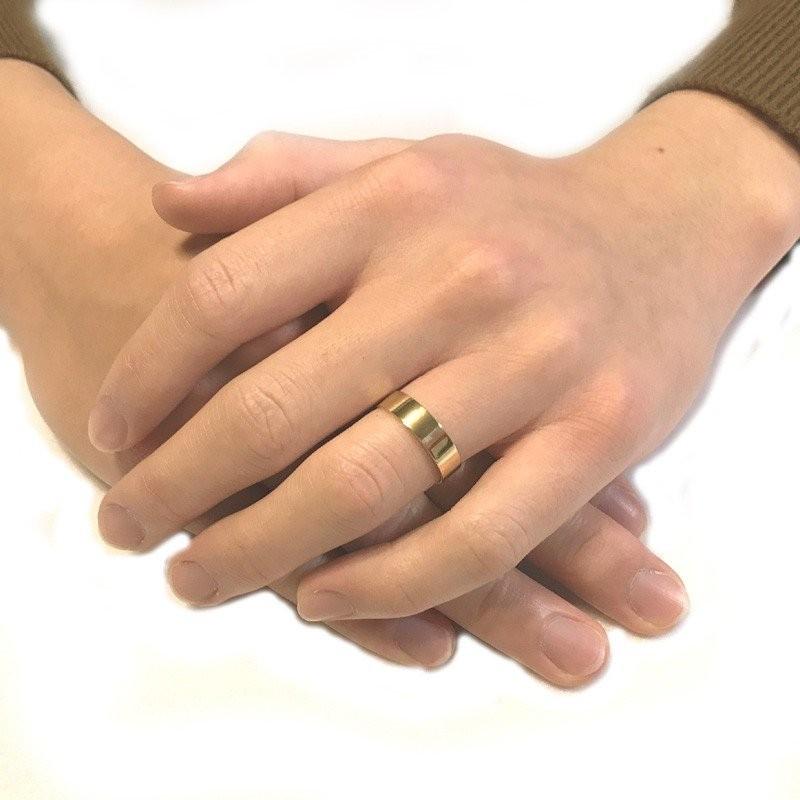 tomatosarada K18 平打ちリング 幅約5.0mm 9号から23号（1個