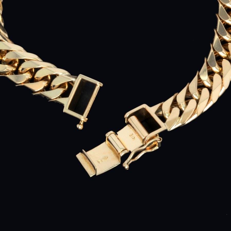 tomatosarada 喜平 ブレスレット K18 18金 六面ダブル（50g-20cm）中留  