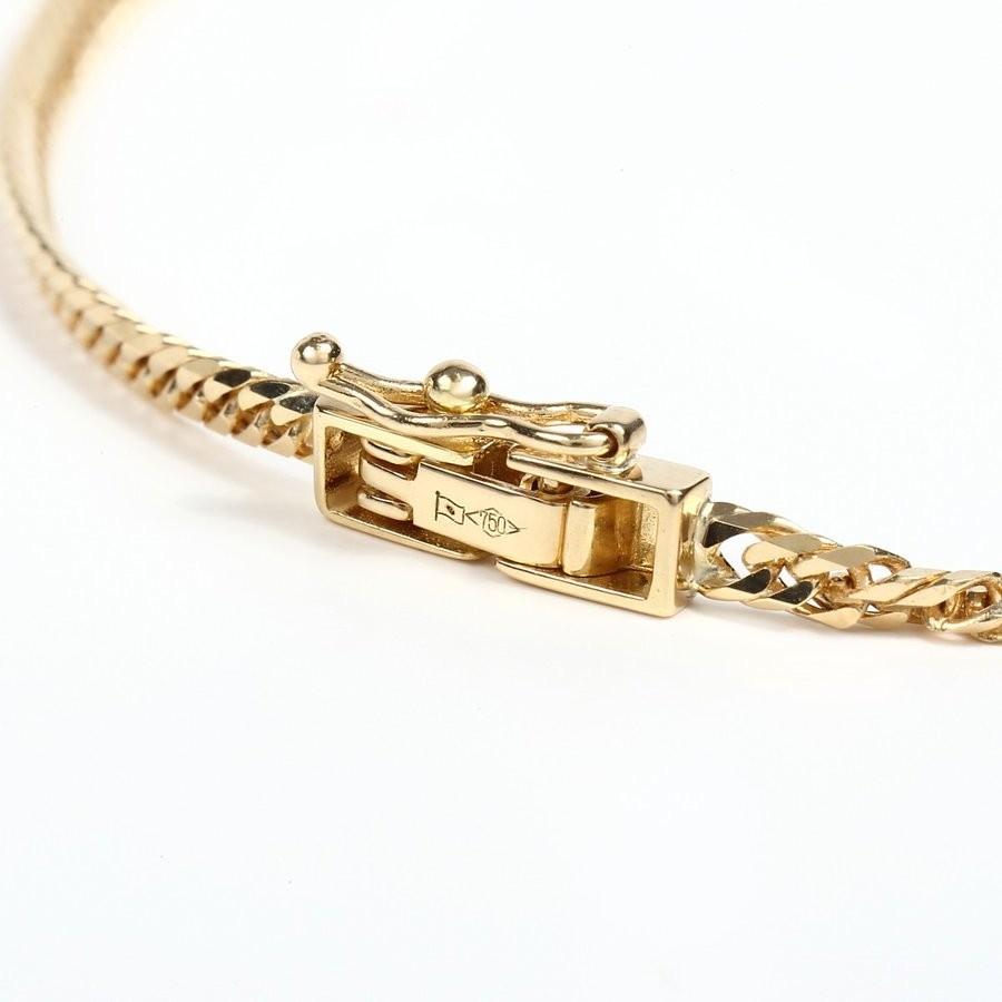 喜平 アンクレット K18 6面 喜平アンクレット 18金 六面ダブル（5g