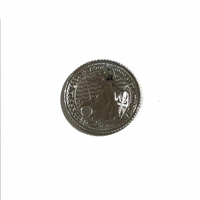 未使用品　ブリタニアコイン　Pt999（純プラチナ）　1/10オンス　1/10oz　ブリタニアコイン　チャールズの画像