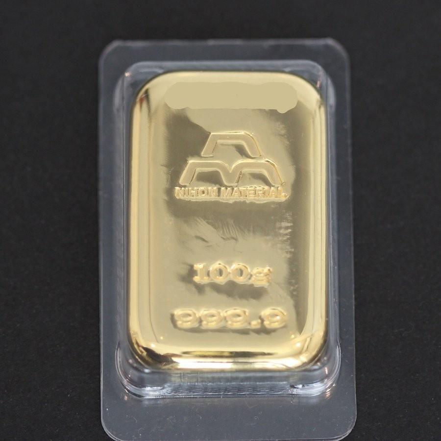 24金 純金 インゴット INGOT [日本マテリアル 純金 100g] ゴールドバー