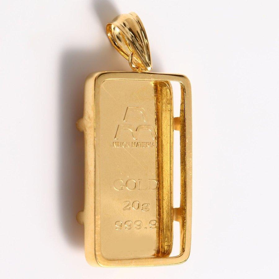24金 純金 [日本マテリアル 純金 インゴット 20g] ゴールドバー+専用