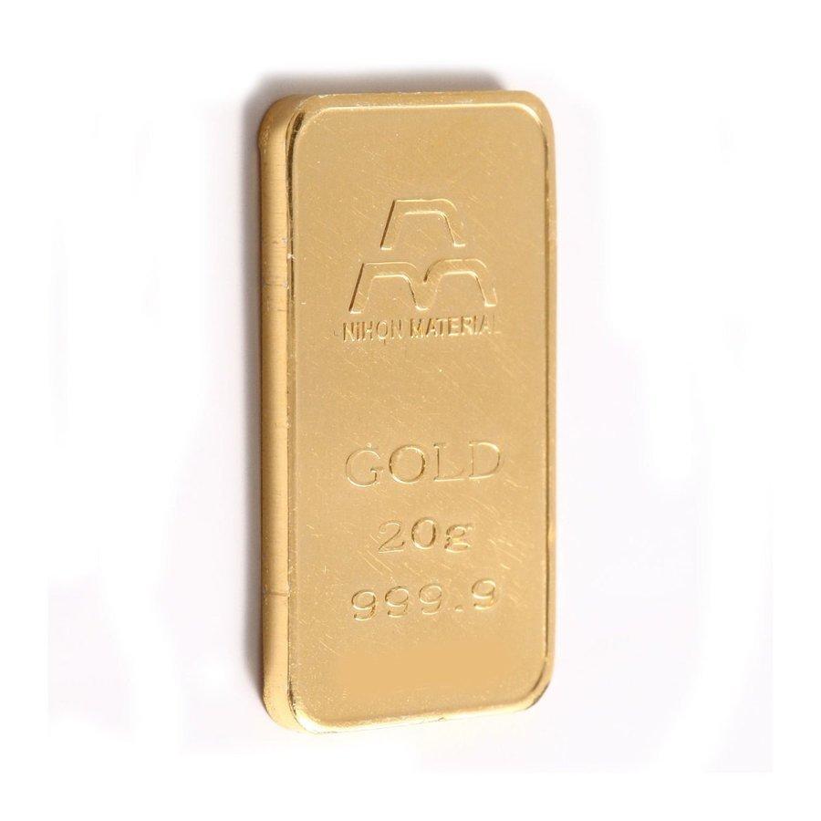 24金 純金 [日本マテリアル 純金 インゴット 20g] ゴールドバー+専用