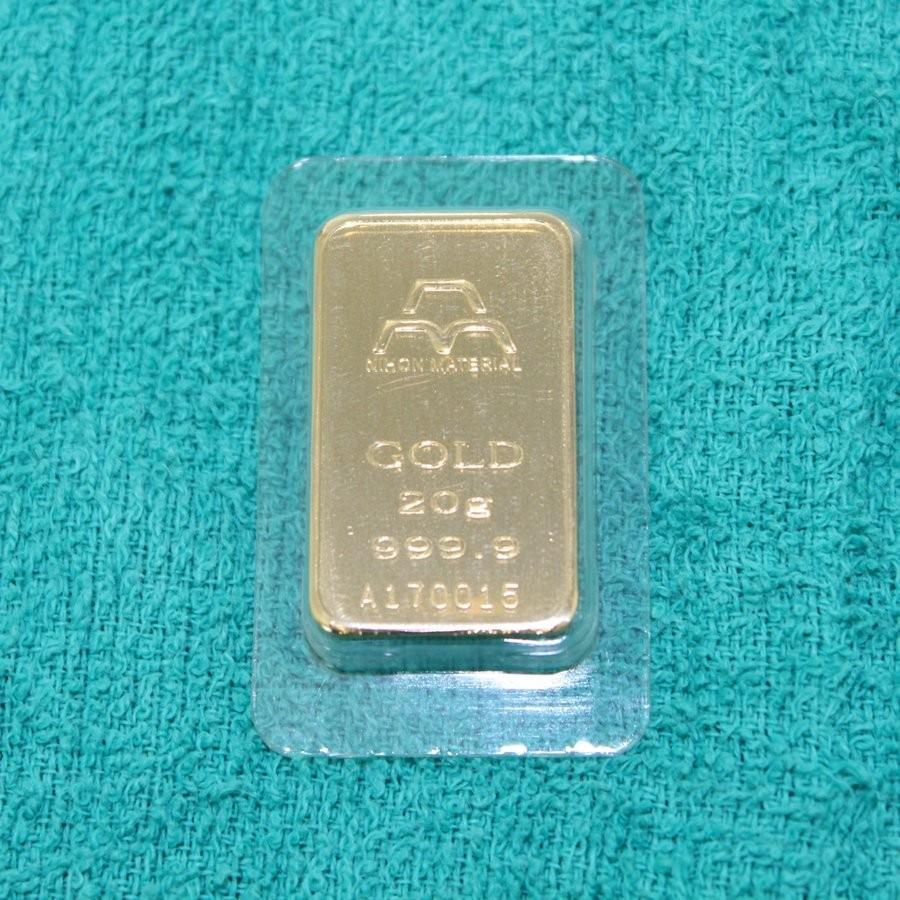爆買 24金 純金 インゴット INGOT [日本マテリアル 純金 20g] ゴールド