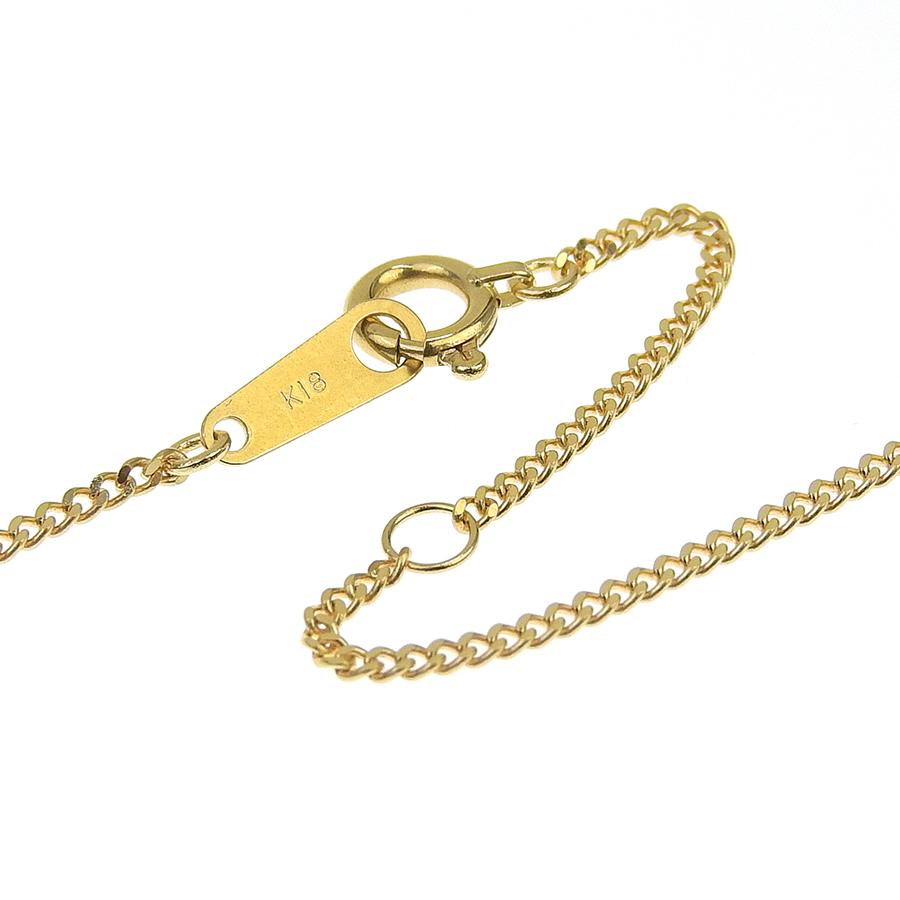 喜平チェーンネックレス K18 18金 2面カット 0.35φ 幅1.24mm 長さ40cm 約2.3g キヘイチェーン アジャスター付 （造幣局検定マーク刻印入）_3