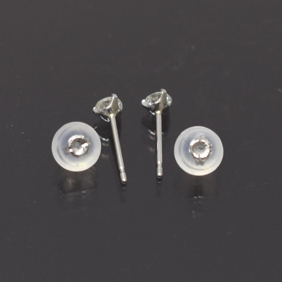 pt900 D0.30ct×2個 プラチナ 三連ダイヤ ピアス tomatosarada PT プラチナ900 3連 ダイヤモンドピアス