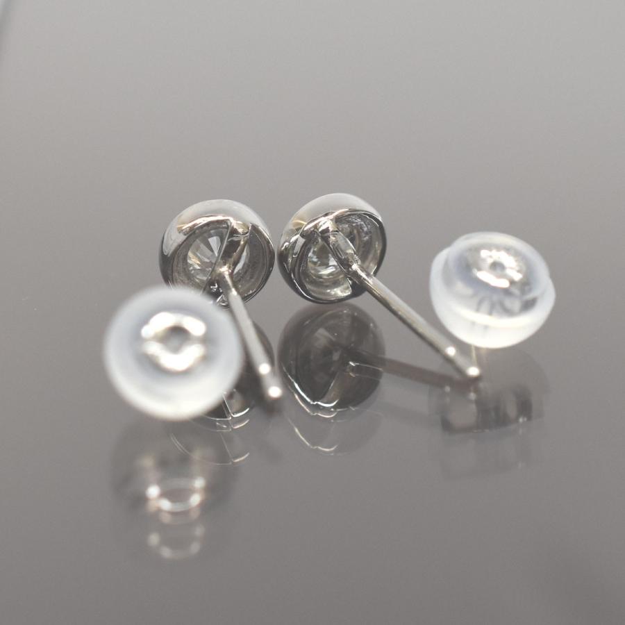 ダイヤ　ピアス　トータル0.517 PT900/モリモリ様ご検討中 tomatosarada Pt900 プラチナ900 チョコ留め丸タイプ