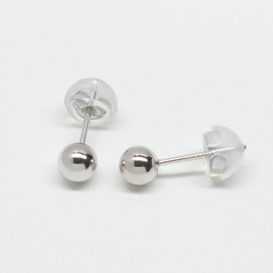 tomatosarada （2個セット）K14WG 14金 ホワイトゴールド 6mm 丸玉 