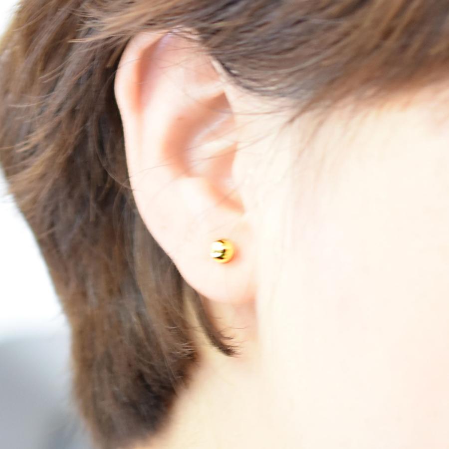 tomatosarada （2個セット）K14WG 14金 ホワイトゴールド 6mm 丸玉 