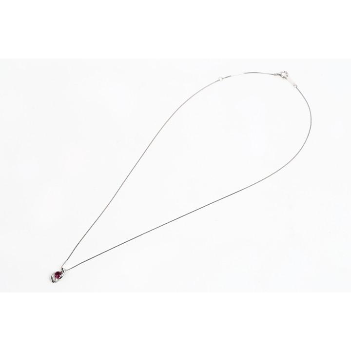 【8月誕生石】ペリドット　ネックレス　K18WG tomatosarada K18WG 誕生石シリーズ プチネックレス 8月