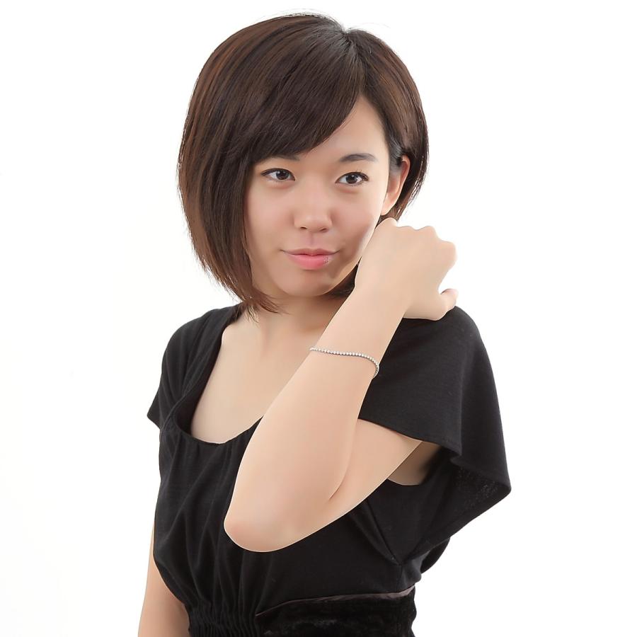 限定素材を使用 ブレスレット　K18WG　ダイヤ2.00ｃｔ　18ｃｍ　約4.8ｇ　テニスブレスレット（カード鑑別書付き） 【BCD1480673589】(53768円)