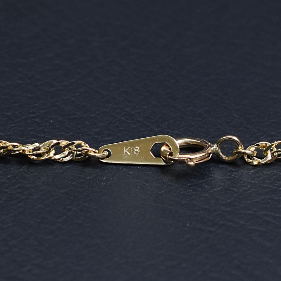 tomatosarada 18金 ネックレス チェーン 50cm 18k k18 中空 スクリュー