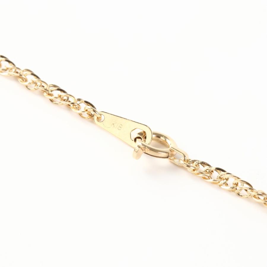 18金 ネックレス チェーン 50cm 18k k18 中空 スクリューチェーン 幅2.0mm 18金ネックレス メンズ レディース プレゼントの画像