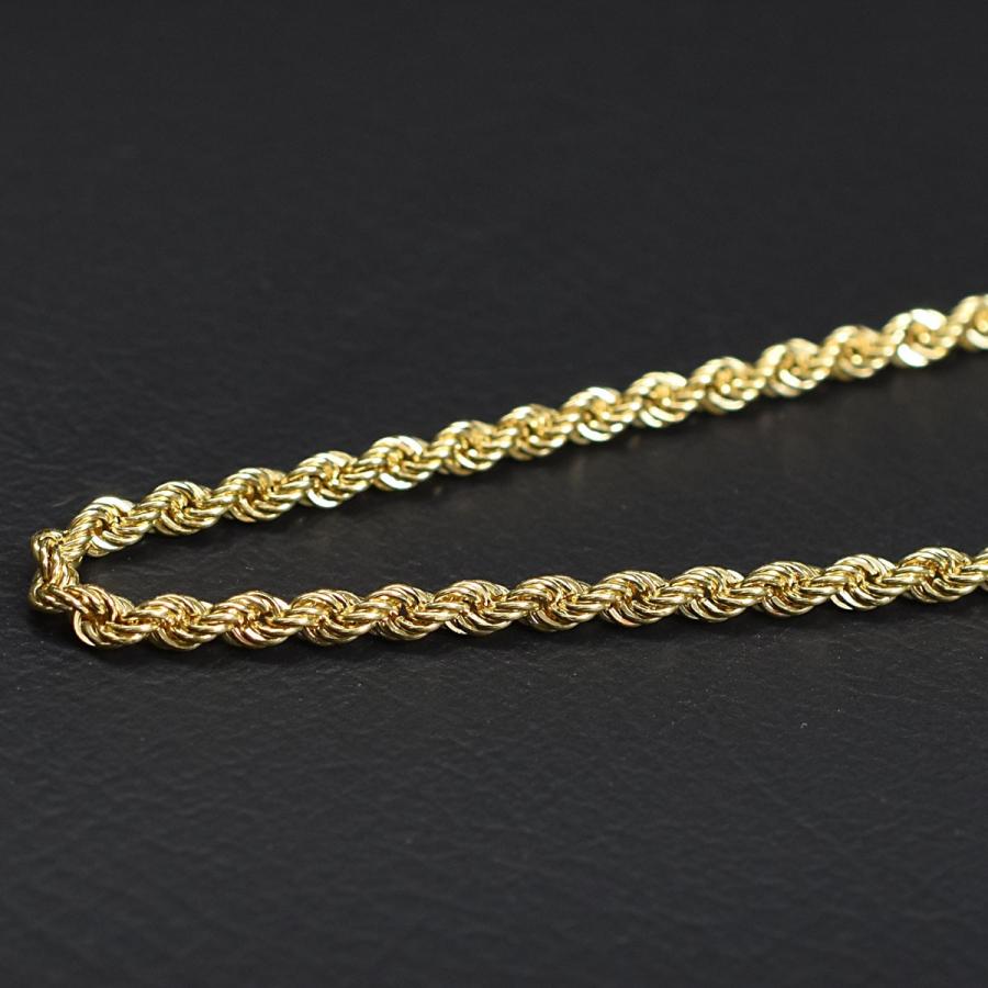tomatosarada K18 18金 ロープチェーン 50cm 2mm 中空