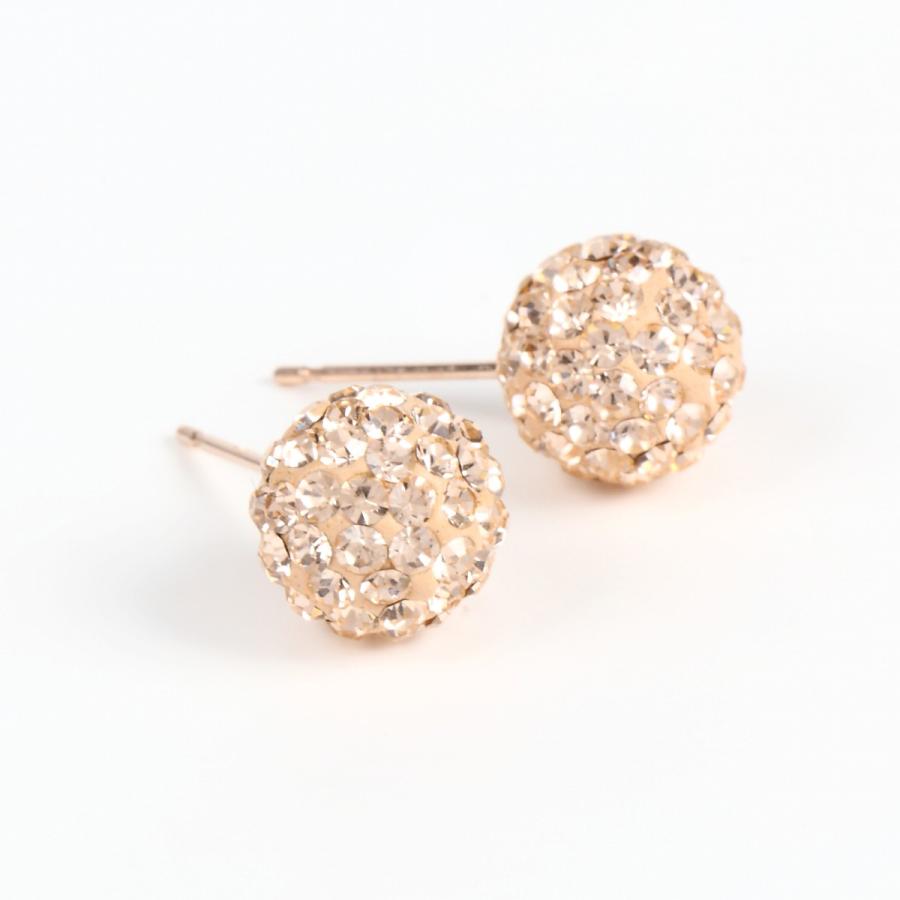 チェコガラスクリア　シャンデリアゴールドフープ☞ハンドメイド ピアス イヤリング チェコガラスクリア シャンデリアゴールドフープ☞ハンドメイド ピアス