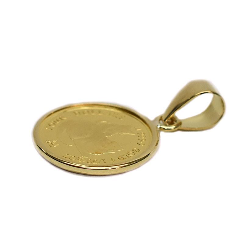 2019 Mother's Love Coin  キャット micio&micia（ミーチョとミーチャ） 1/30オンス（純金）コイン ペンダントトップ