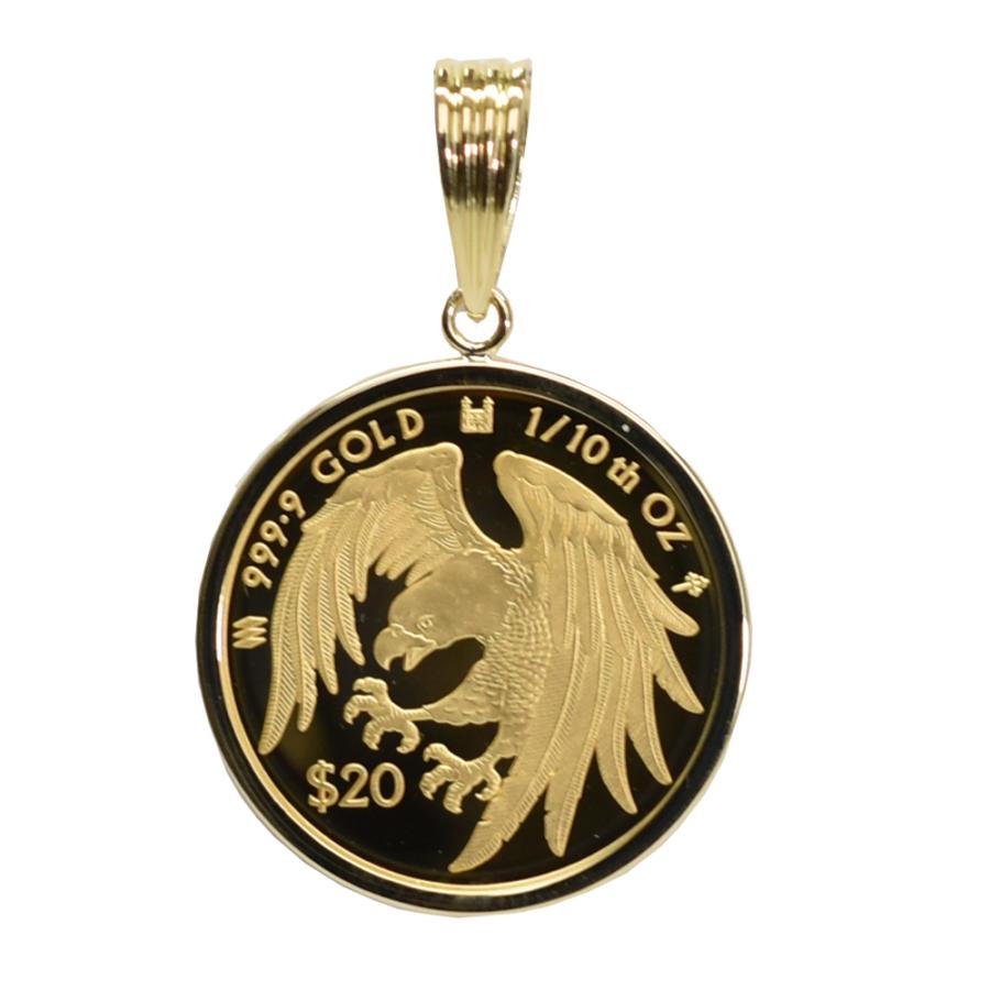 tomatosarada（トマトサラダ） イーグルコイン金貨 K24（純金 K24） 1/10オンス イーグルコイン K18枠付きペンダントトップ :  Tomatosarada(トマトサラダ) - 通販 - Yahoo!ショッピング