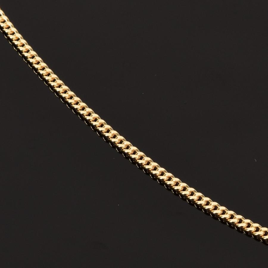 喜平 ネックレス K18 18金 2面(10g-40cm)引輪 6mmLプレート 二面 