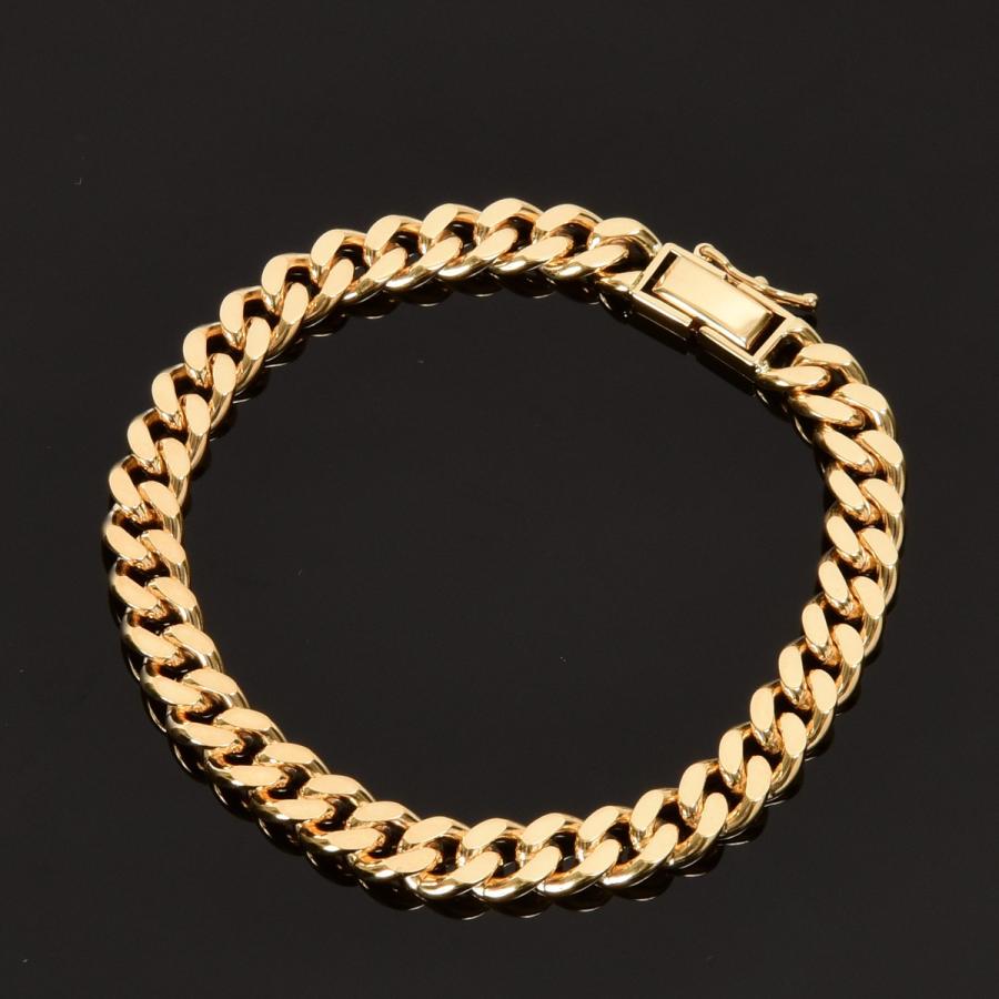 tomatosarada 喜平 ブレスレット K18 18金 二面(30g-18cm)中留（中折れ