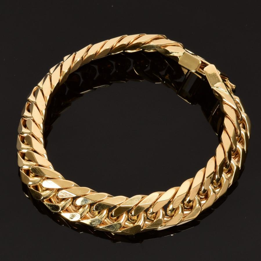 k18 ブレスレット　デマントイド tomatosarada（トマトサラダ） 喜平 ブレスレット K18 18金 六面ダブル