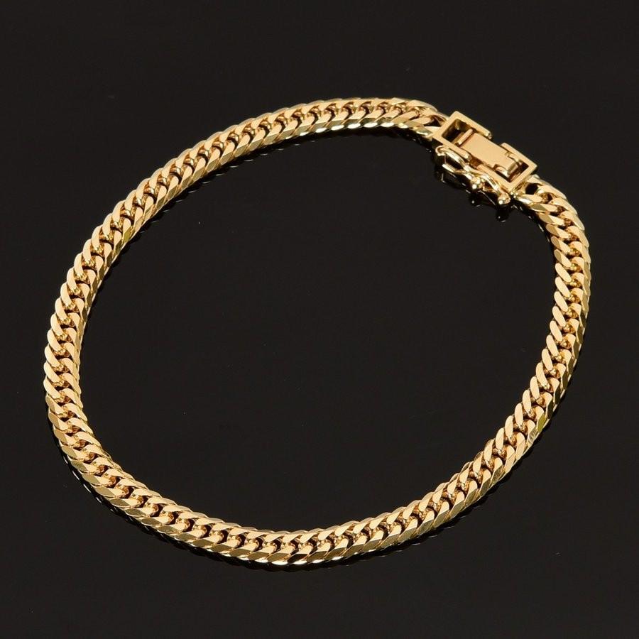 tomatosarada 喜平 ブレスレット K18 18金 六面ダブル（9.7〜9.8g前後  