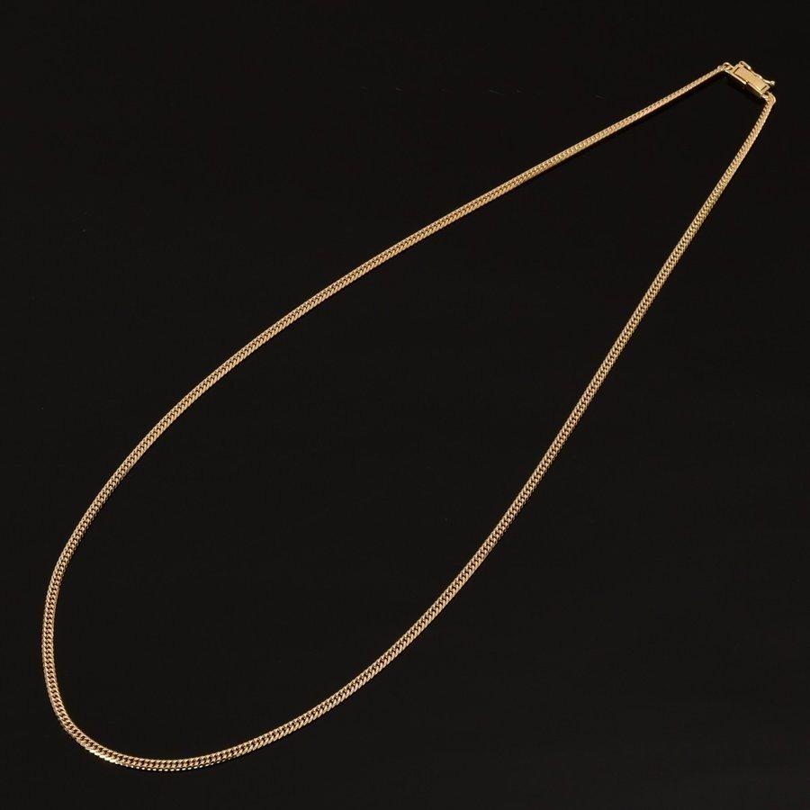 【推し】 喜平　ネックレス　K18　 18金　六面ダブル（約10g-45cm）中留（中折れ） 3mm　　6面 ダブル　 （造幣局検定マーク刻印入）　喜平ネックレス 【AAA1655044629】(60100円)