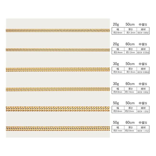 喜平　ネックレス 18金　K18　六面ダブル（30g-60cm）中留（中折れ） 4mm 　6面 ダブル　キヘイ （造幣局検定マーク刻印入）最安値 挑戦　喜平ネックレス｜tomatosarada｜05