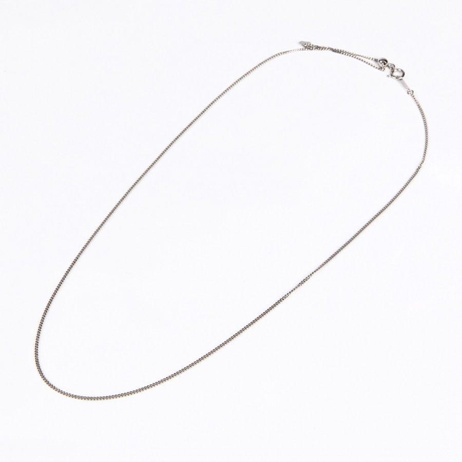 喜平 プラチナ ネックレスプラチナ 喜平ネックレス Pt850 2面喜平 ネックレス 45cm スライド式 チェーン幅1.2mm 約3.5gUPの画像