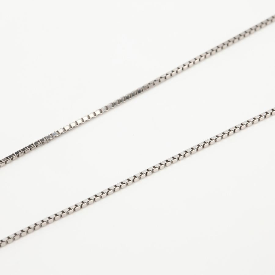 Pt850  ベネチアンチェーン  1.0mm  45cm（無段階の長さ調整 スライド式アジャスター）