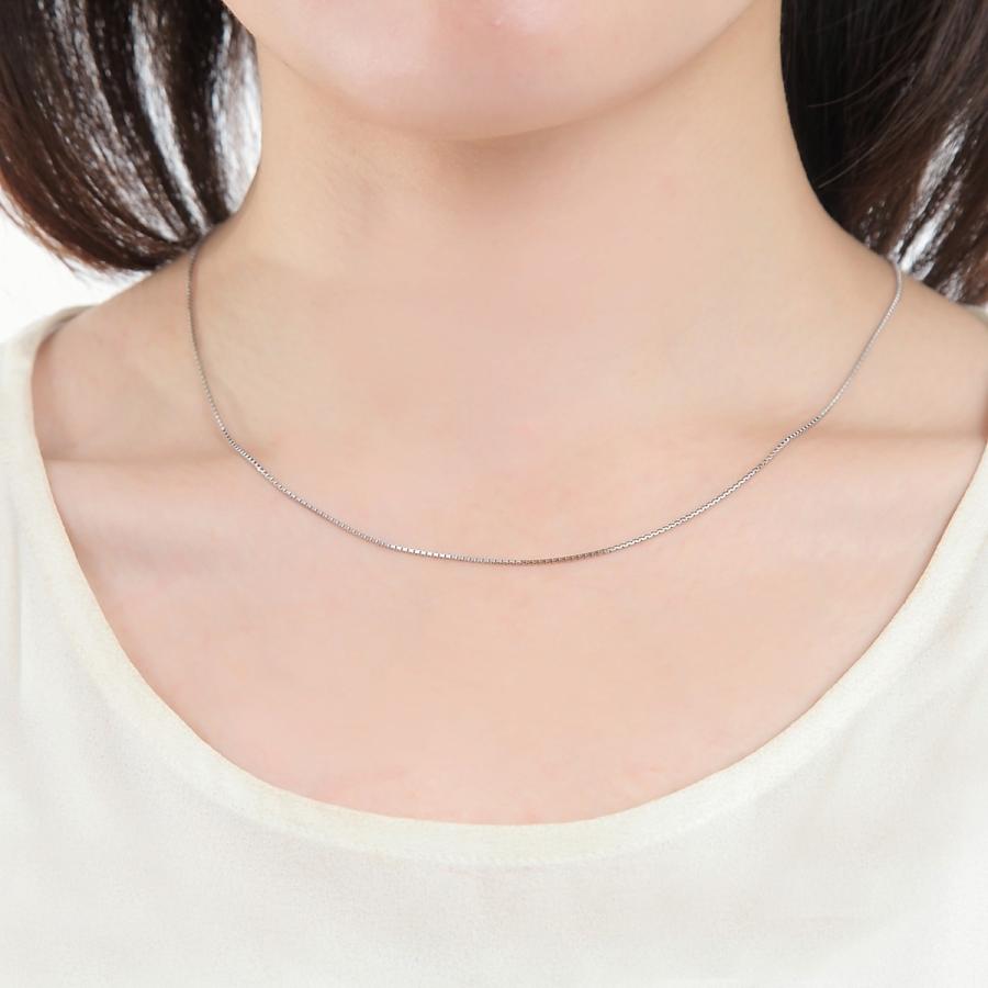 Pt850  ベネチアンチェーン  1.0mm  50cm（無段階の長さ調整 スライド式アジャスター）