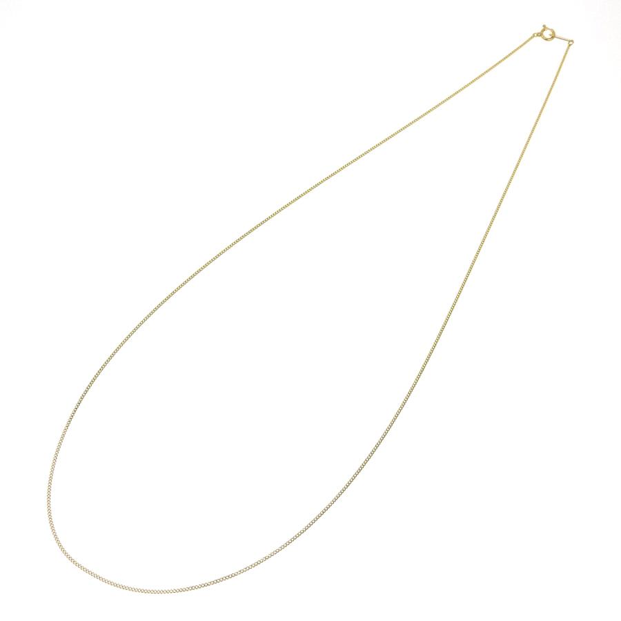 喜平チェーンネックレス K18 18金 2面カット 0.29φ 幅0.96mm 長さ50cm 約1.9g キヘイ チェーン （造幣局検定マーク刻印入）の画像