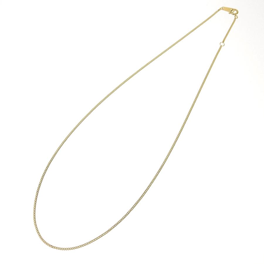 喜平チェーンネックレス K18 18金 2面カット 0.35φ 幅1.24mm 長さ40cm 約2.3g キヘイチェーン アジャスター付 （造幣局検定マーク刻印入）_1