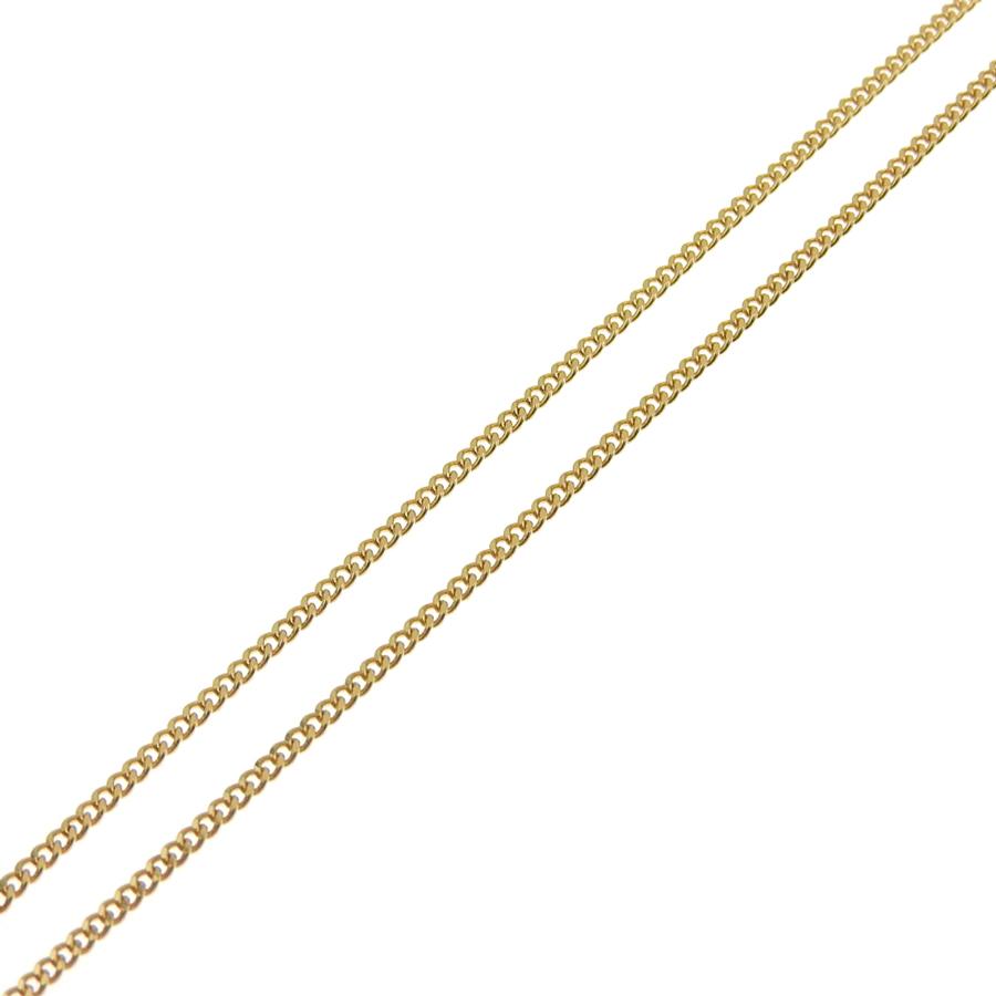喜平チェーンネックレス K18 18金 2面カット 0.40φ 幅1.34mm 長さ40cm 約3.1g キヘイチェーン アジャスター付 （造幣局検定マーク刻印入）の画像