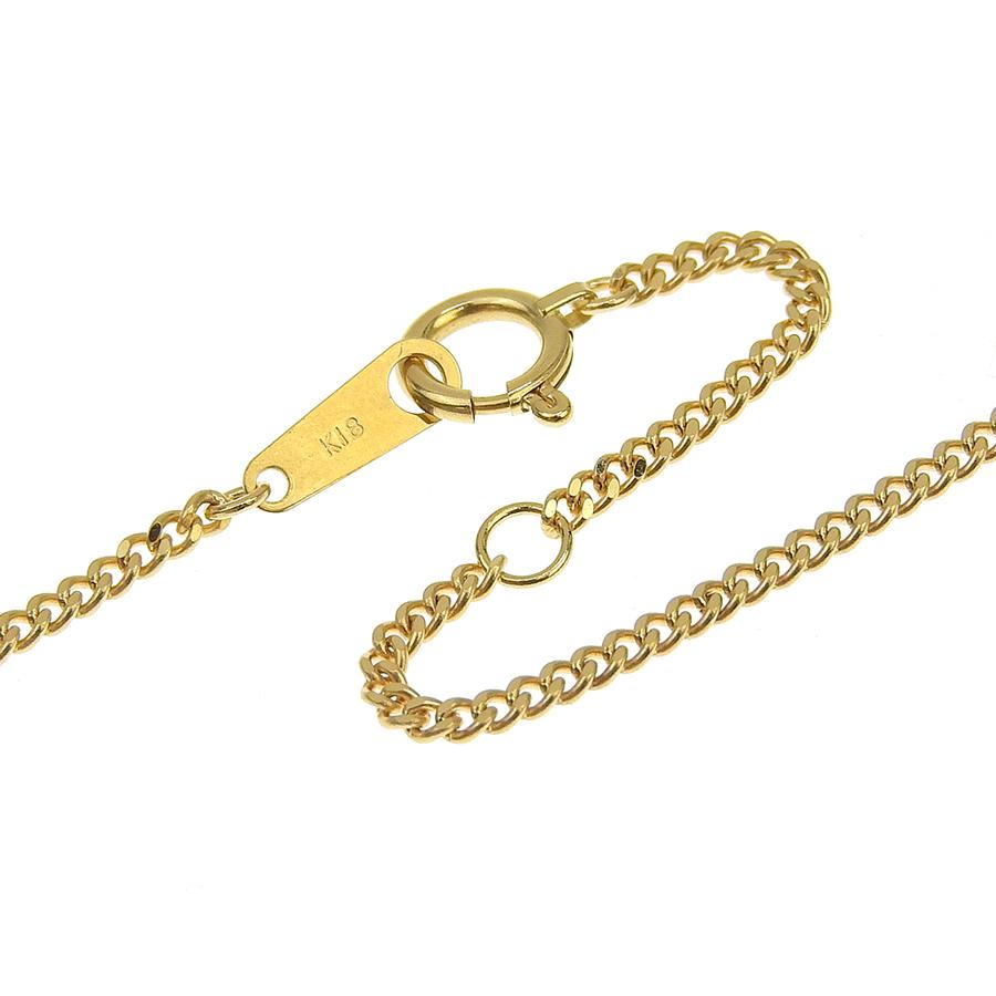 喜平チェーンネックレス K18 18金 2面カット 0.40φ 幅1.34mm 長さ40cm 約3.1g キヘイチェーン アジャスター付 （造幣局検定マーク刻印入）の画像