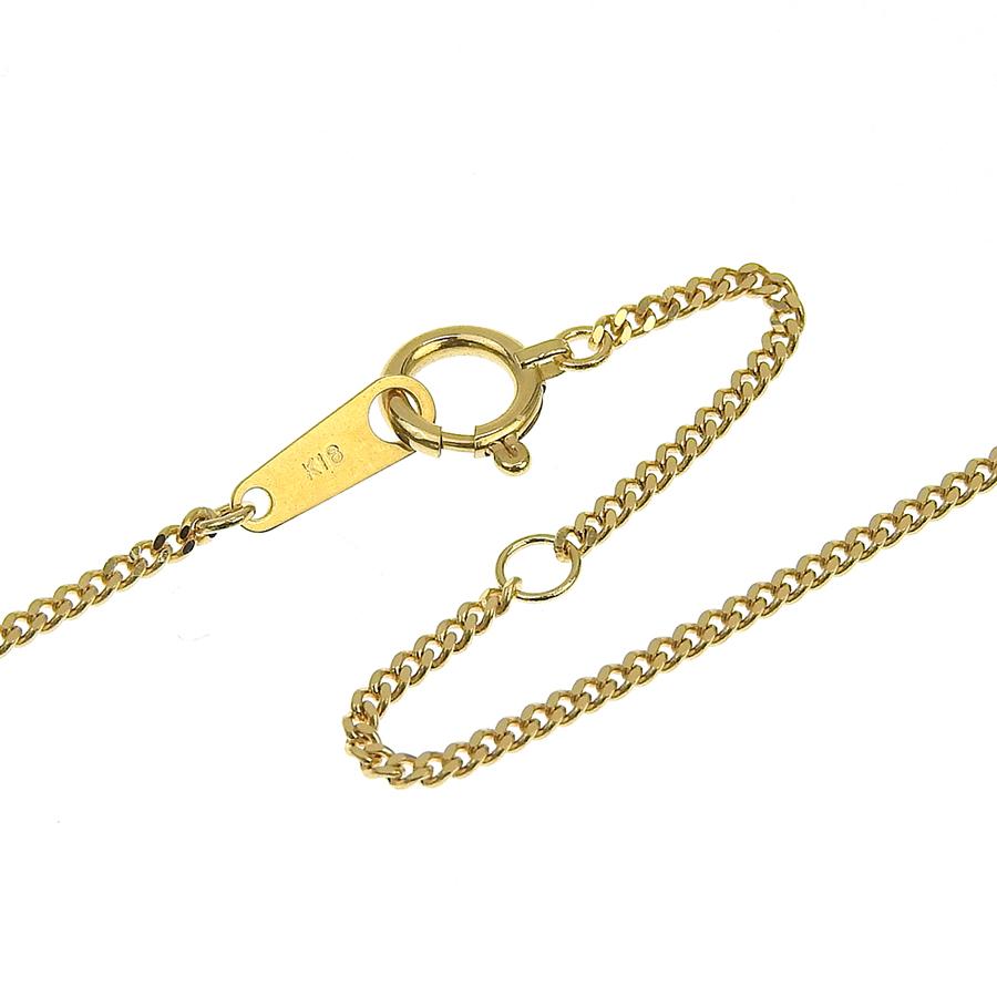 喜平チェーンネックレス K18 18金 2面カット 0.45φ 幅1.53mm 長さ40cm 約3.8g キヘイチェーン アジャスター付 （造幣局検定マーク刻印入）の画像
