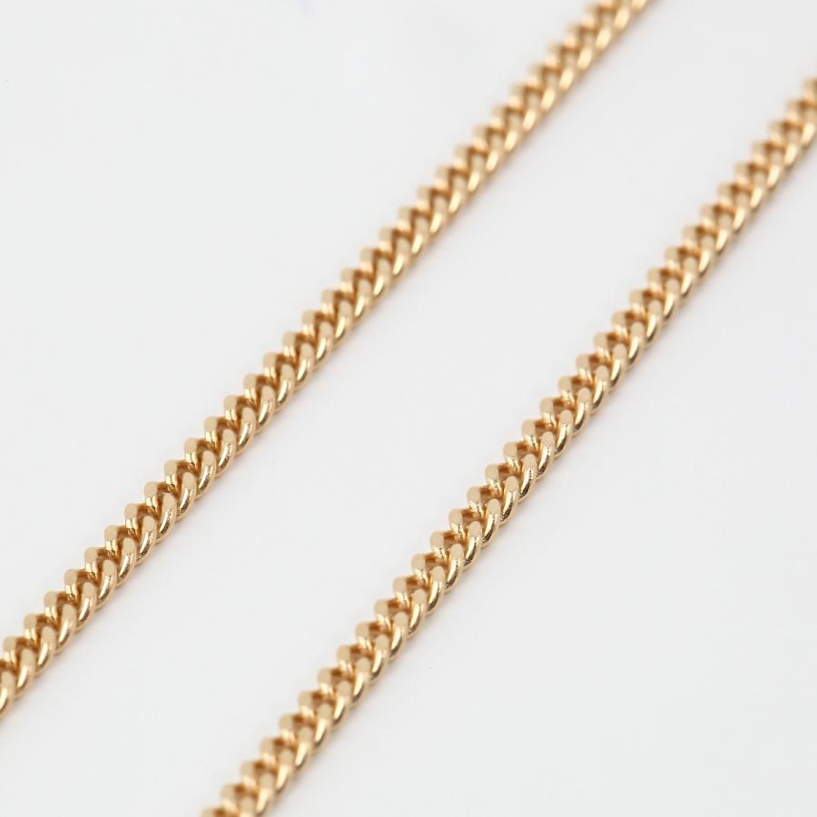 喜平 ネックレス  K18 喜平 ネックレス K18 18金 2面(5g-50cm)引輪 6mmLプレート  二面 キヘイ（造幣局検定マーク刻印入）喜平ネックレスの画像