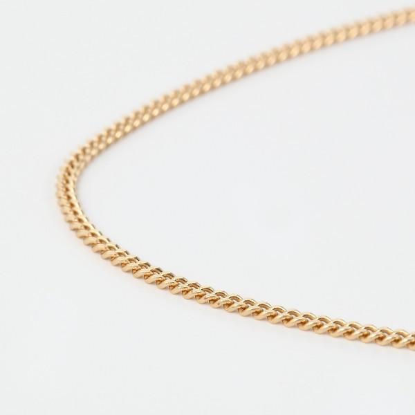 喜平 ネックレス  K18 喜平 ネックレス K18 18金 2面(5g-50cm)引輪 6mmLプレート  二面 キヘイ（造幣局検定マーク刻印入）喜平ネックレスの画像