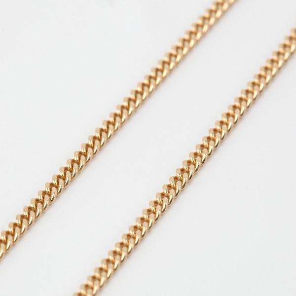 喜平 ネックレス  K18  喜平 18k ネックレス k18ネックレス K18 18金 2面(5g-45cm)引輪 6mmLプレート 2面  (造幣局検定マーク刻印入) 喜平ネックレスの画像