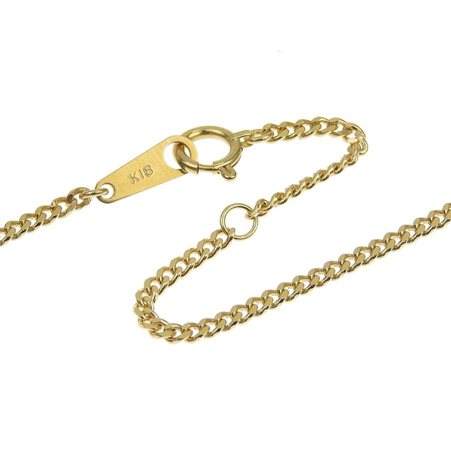 喜平チェーンネックレス K18 18金 2面カット 0.54φ 幅1.88mm 長さ40cm 約5.5g キヘイチェーン アジャスター付 （造幣局検定マーク刻印入）の画像