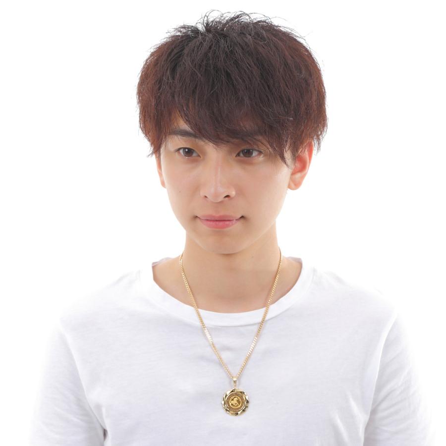 K24ネックレストップ K18枠 ツバル ペンダントトップ ペンダントトップ K24 ツバルホース コイン 1/10oz K18 枠付 (Type-GK