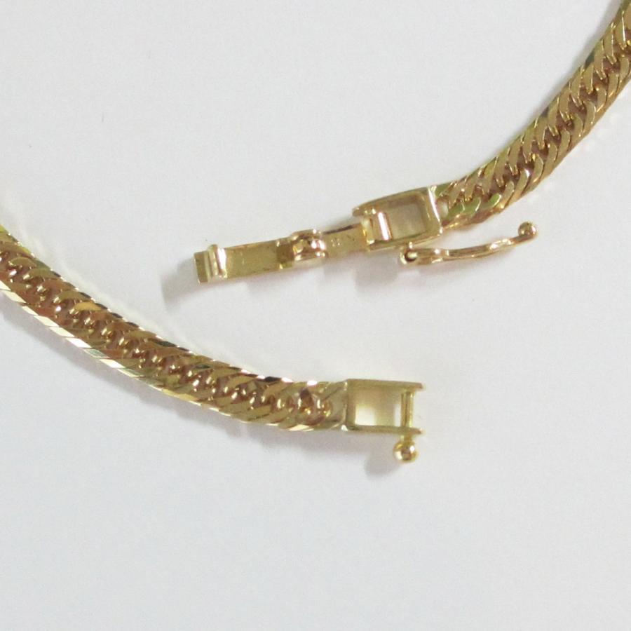 喜平 ブレスレット  K18  喜平 ブレスレット 18金 八面トリプル（5ｇ-18cm）中留（中折れ） 3.1mm 8面トリプル（造幣局検定マーク刻印入）kiheiの画像