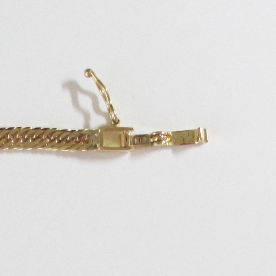 喜平 ブレスレット  K18  喜平 ブレスレット 18金 八面トリプル（5ｇ-18cm）中留（中折れ） 3.1mm 8面トリプル（造幣局検定マーク刻印入）kiheiの画像