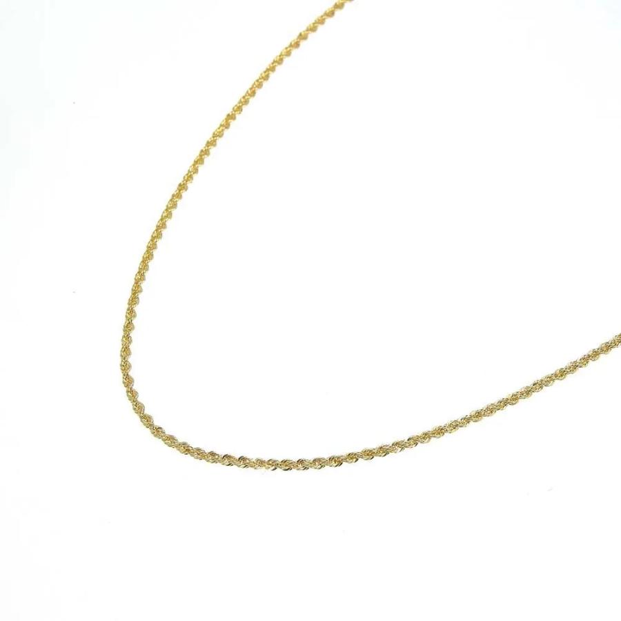 tomatosarada K18 18金 パイプロープチェーン ネックレス 50cm