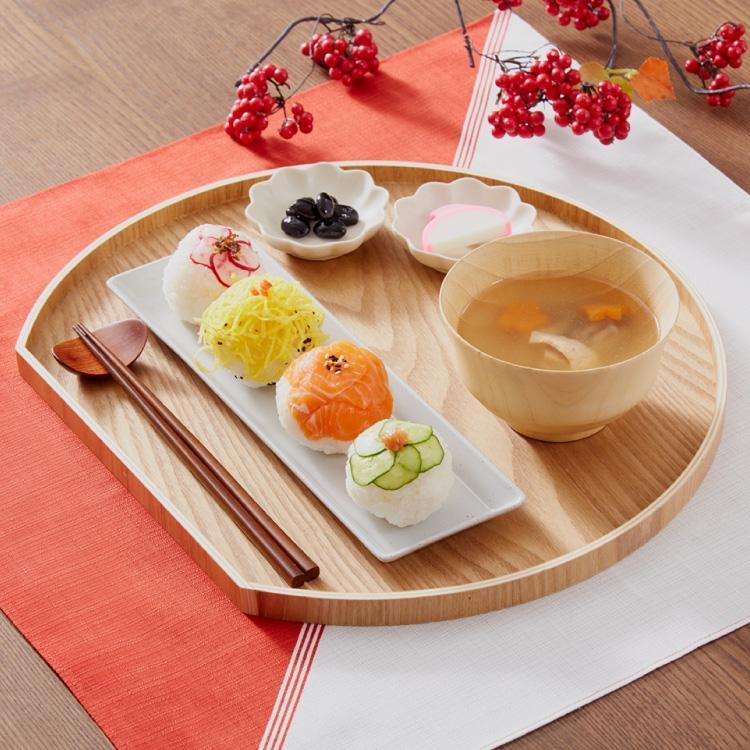 半月盆 36cm お盆 天然木 半月膳 トレー ナチュラル 食卓 半月盆 36cm お盆 天然木 半月膳 トレー ナチュラル 食卓