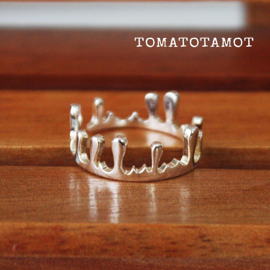 リング 指輪 水の王冠リング ウォータークラウン 水しぶきのリング