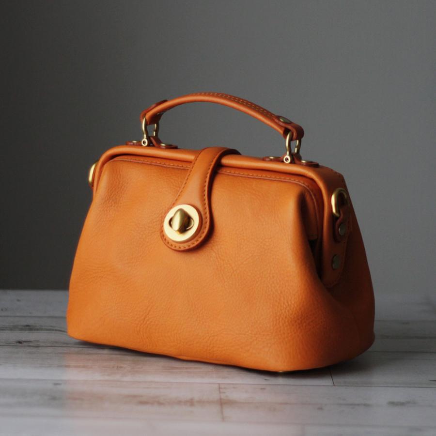 ミニドクターバッグ ハンドバッグ ダレスバッグ 本革 リアルレザー 口