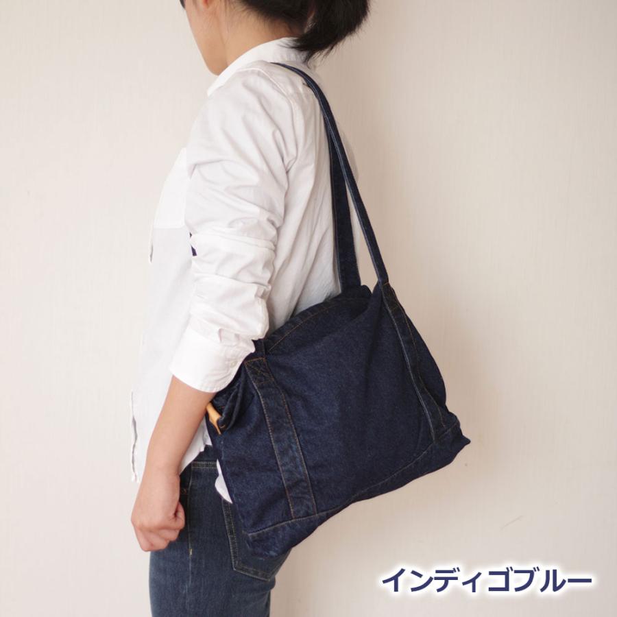 ＊ マザーズバッグ ＊ 旅行 トートバッグ デニム ママバッグ 大容量 外ポケット付き]トートバッグ マザーズバッグ くったりデニムトート