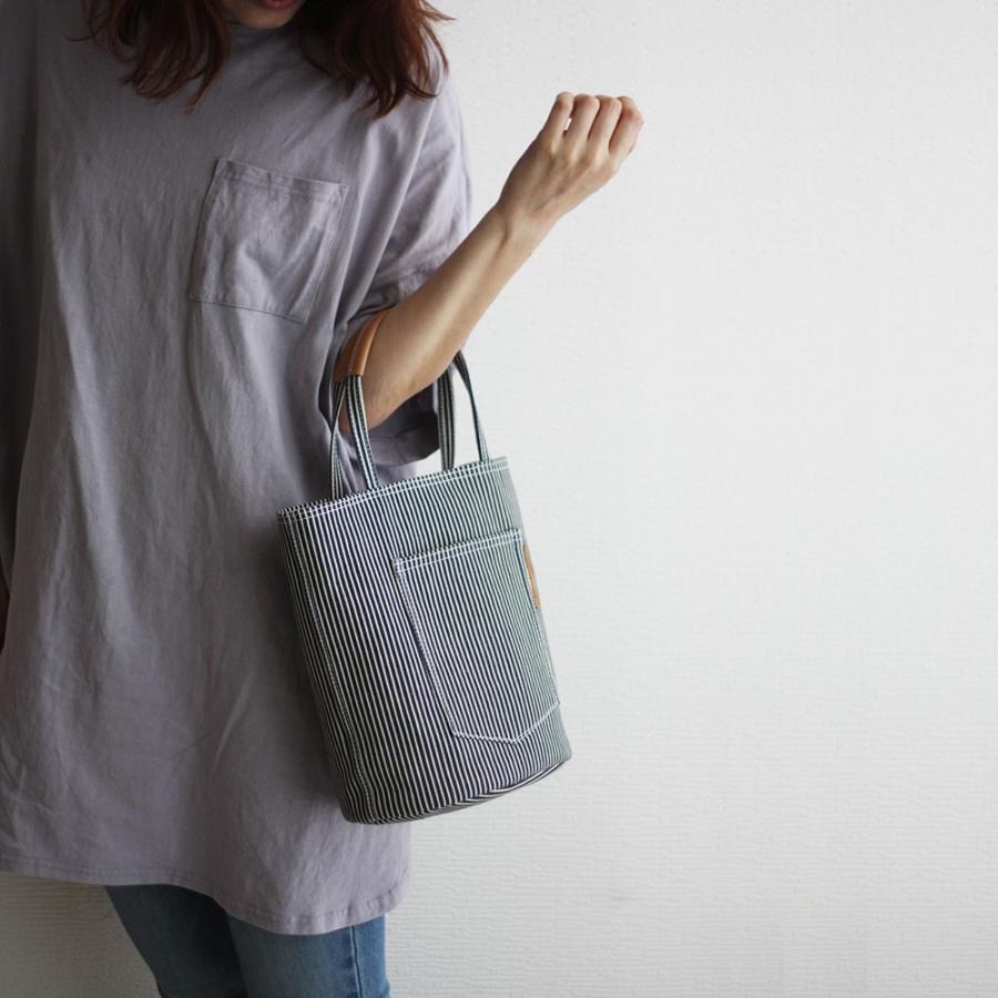 トートバッグ バケツトートバッグ 岡山デニム ヒッコリー ダンガリー