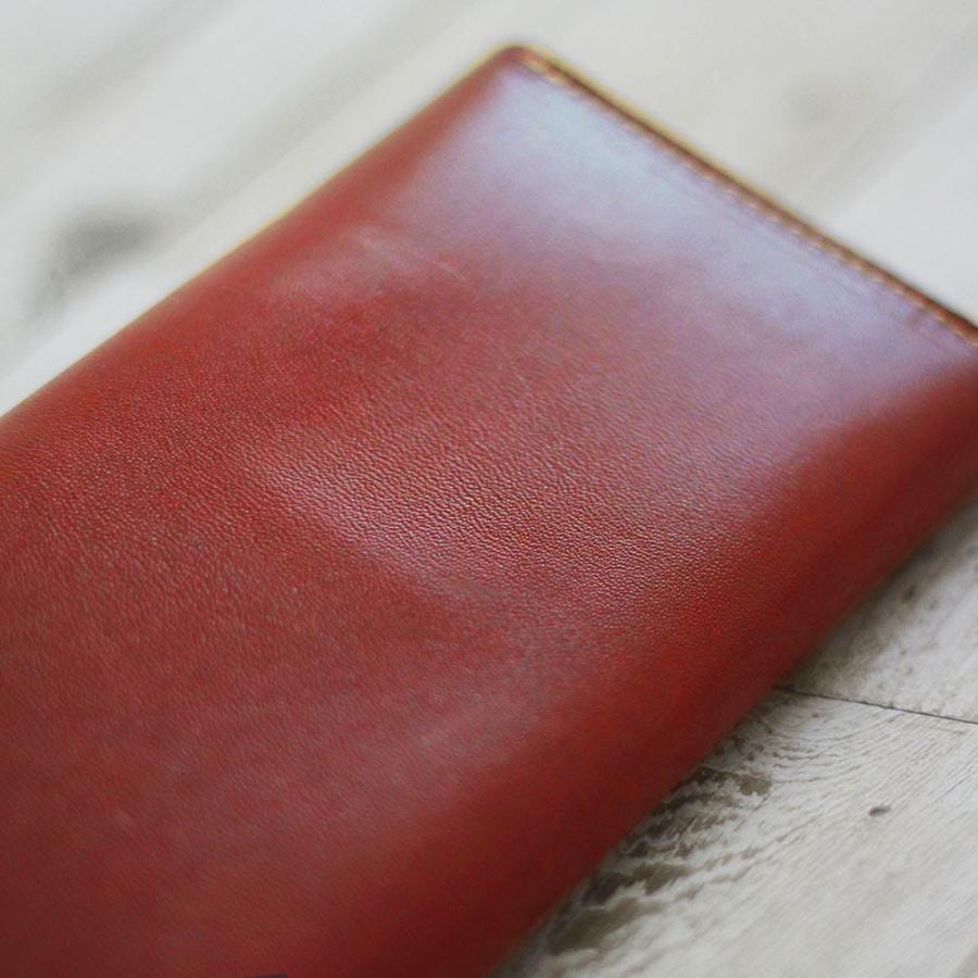 財布 長財布 本革 ロングウォレット かぶせ フラップ W-009