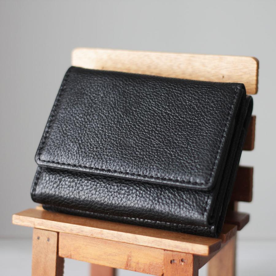 三つ折り財布 本革 ミニ財布 コンパクト財布 小銭入れ メンズ